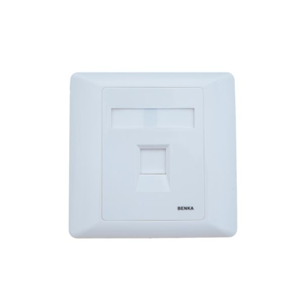 Mặt nạ ổ cắm mạng Benka 1/2 cổng (UK)